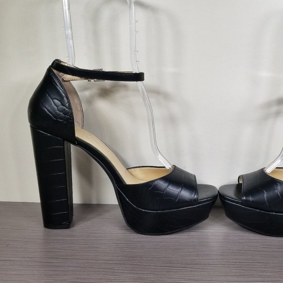 Jessica Simpson Palyn Platform Pump, Black, Womens Size 8.5 M / 39 - Picture 6 of 11